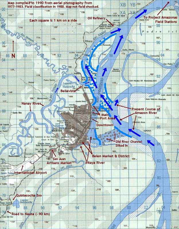 Iquitos city Map