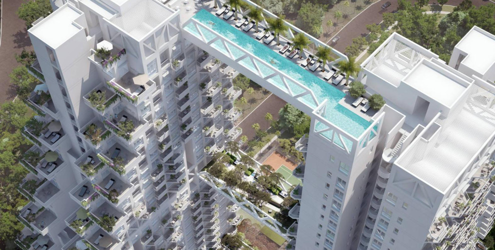 Sky Habitat swimmable bridge, Singapore 2