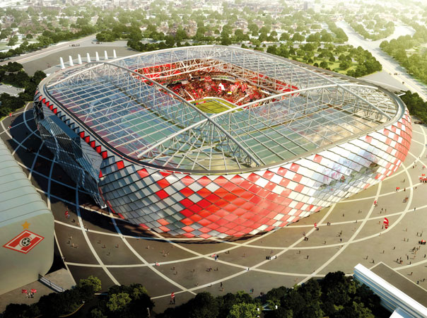 The new stadium for the Russian team Spartak 4