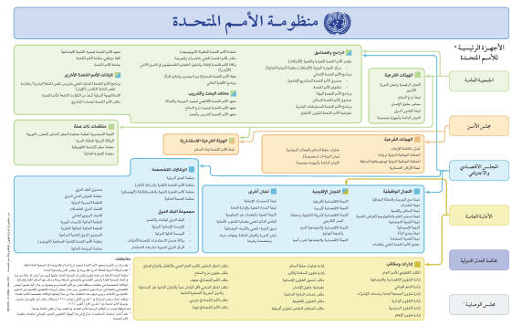 الهيكل التنظيمي لمنظومة الأمم المتحدة