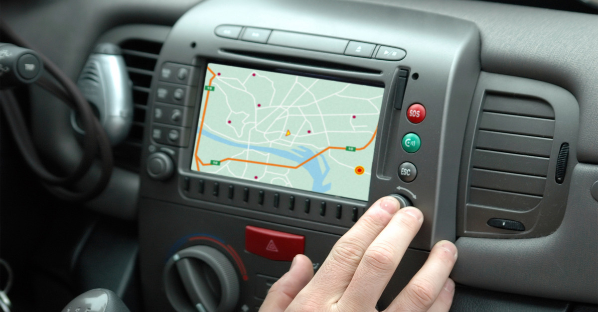 جهاز جي بي اس في السيارة