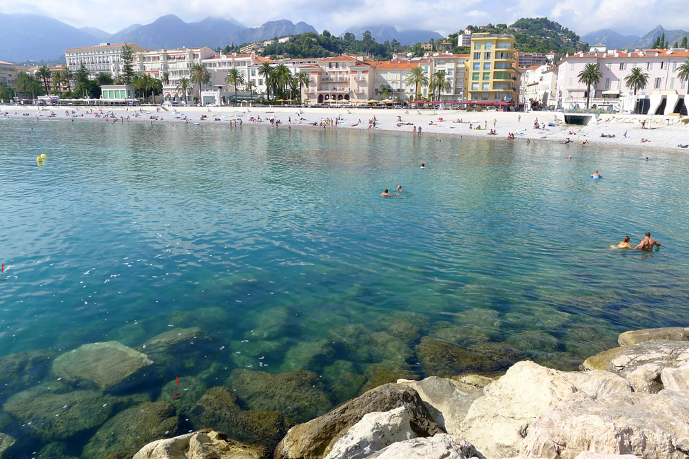 Menton, Plage du Fossan