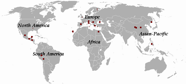 خريطة توضح أماكن أهرامات حول العالم خريطة توضح أماكن أهرامات حول العالم