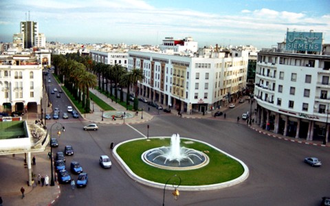 شارع محمد الخامس وسط الرباط