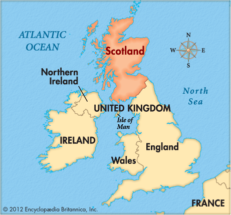 خريطة إسكتلندا