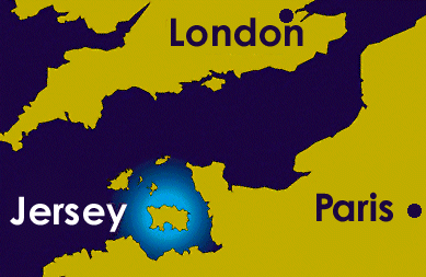 خريطة جزيرة جيرزي