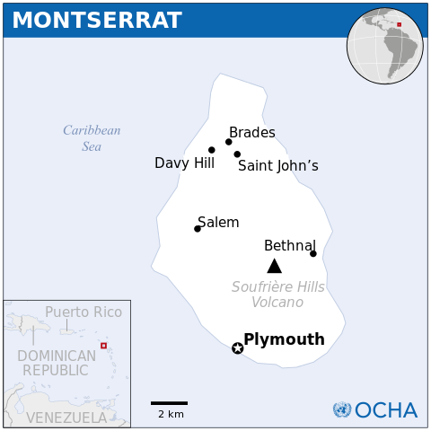 خريطة مونتسرات