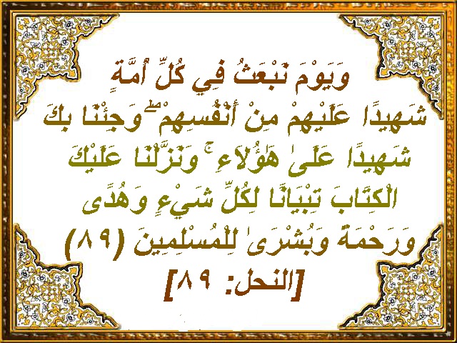 من آيات القرآن الكريم من آيات القرآن الكريم